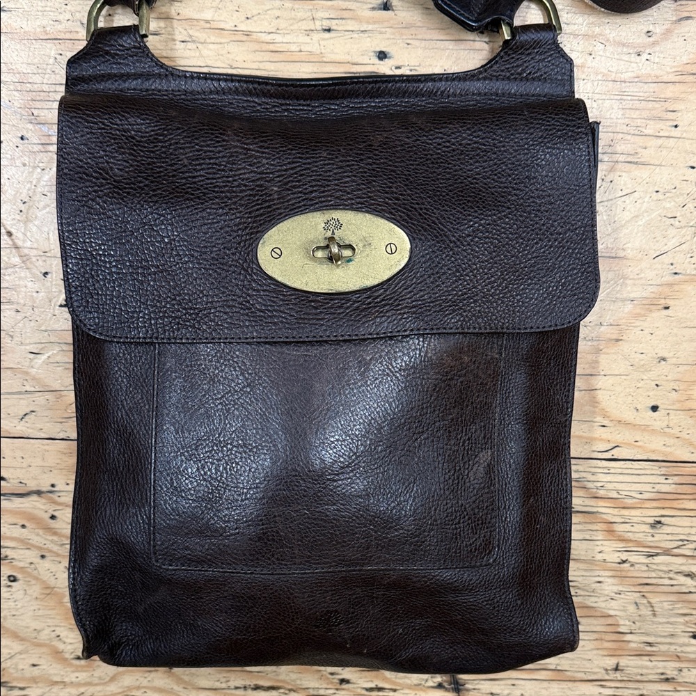 Mulberry Brown Leather Crossbody Bag - Picture 3 of 8